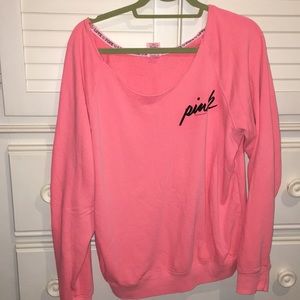 off the shoulder sweatshirt